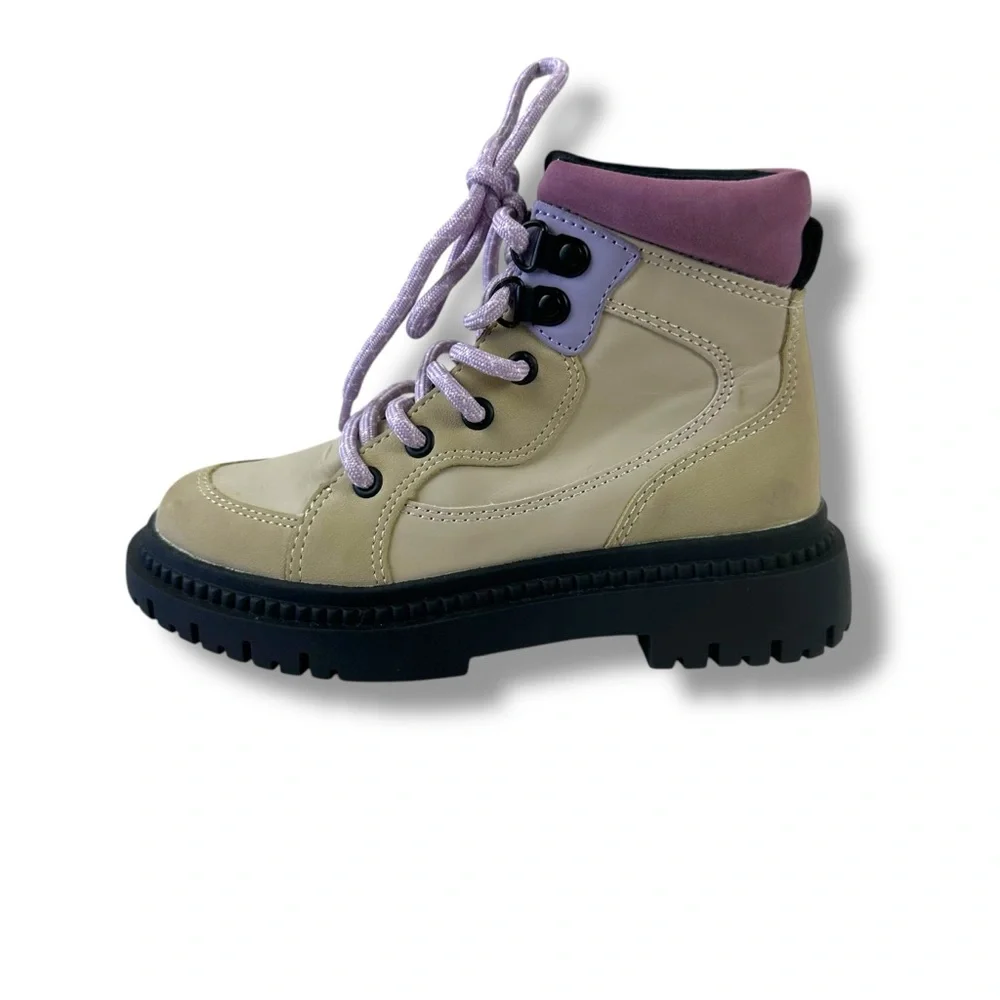 Zara Kids Size 29 Multicolor Hiking Books Beige Tan Purple Gorpcore Outdoorsy - Picture 1 of 8